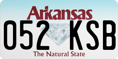 AR license plate 052KSB