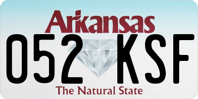AR license plate 052KSF