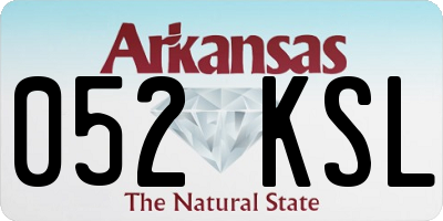 AR license plate 052KSL