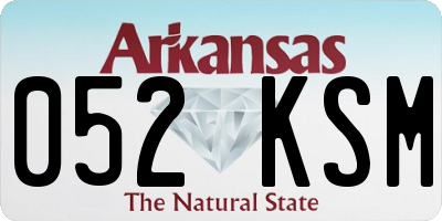 AR license plate 052KSM