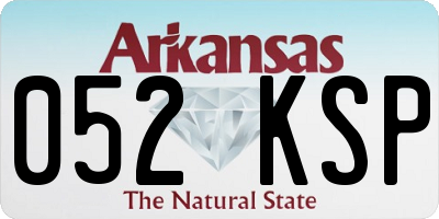 AR license plate 052KSP