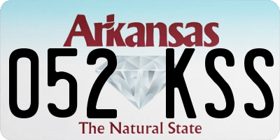 AR license plate 052KSS