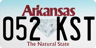 AR license plate 052KST
