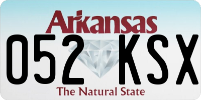 AR license plate 052KSX