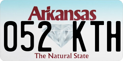 AR license plate 052KTH