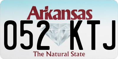 AR license plate 052KTJ