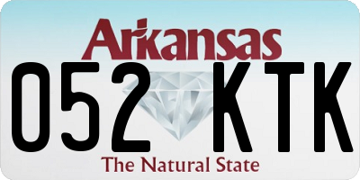 AR license plate 052KTK
