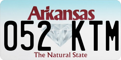 AR license plate 052KTM