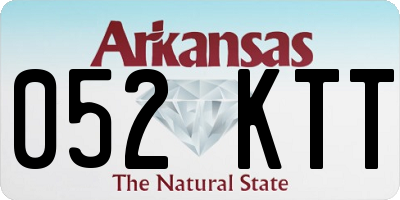 AR license plate 052KTT