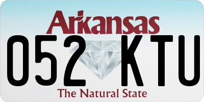 AR license plate 052KTU