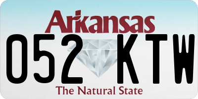 AR license plate 052KTW