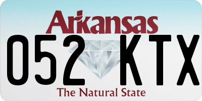 AR license plate 052KTX