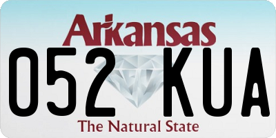 AR license plate 052KUA