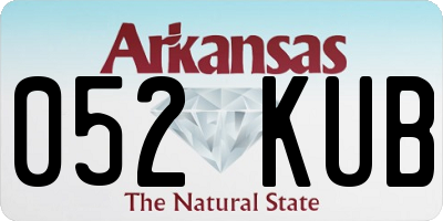AR license plate 052KUB