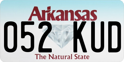 AR license plate 052KUD