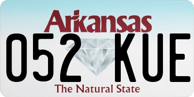 AR license plate 052KUE