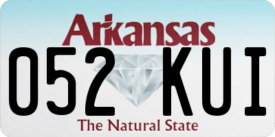 AR license plate 052KUI