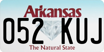 AR license plate 052KUJ