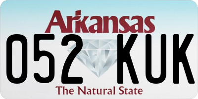 AR license plate 052KUK