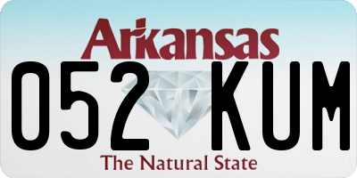 AR license plate 052KUM