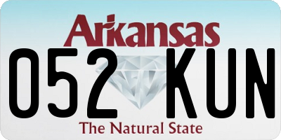 AR license plate 052KUN