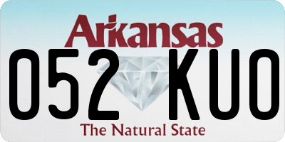 AR license plate 052KUO