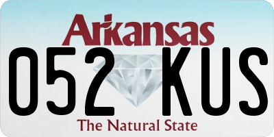 AR license plate 052KUS