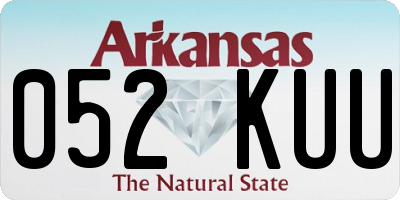AR license plate 052KUU