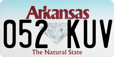 AR license plate 052KUV