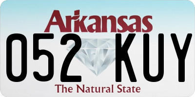 AR license plate 052KUY