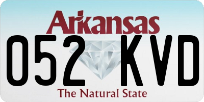 AR license plate 052KVD
