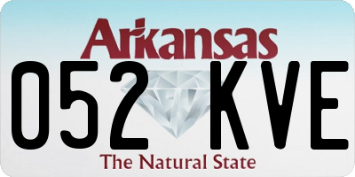 AR license plate 052KVE