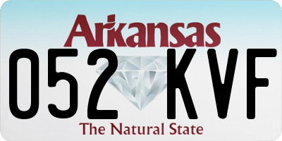 AR license plate 052KVF