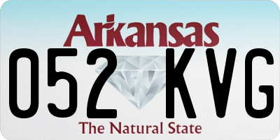 AR license plate 052KVG