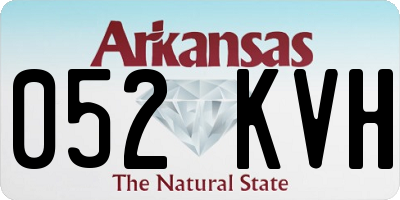 AR license plate 052KVH