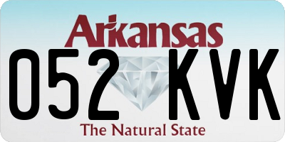 AR license plate 052KVK