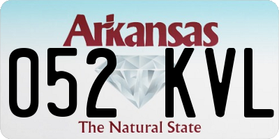 AR license plate 052KVL