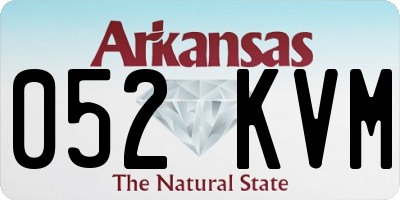 AR license plate 052KVM