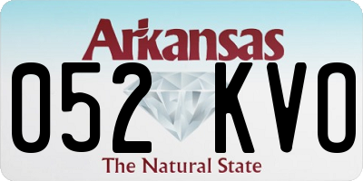 AR license plate 052KVO