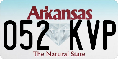 AR license plate 052KVP