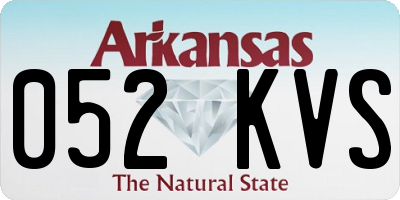 AR license plate 052KVS