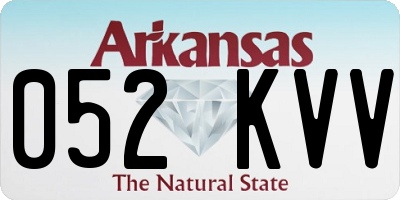 AR license plate 052KVV