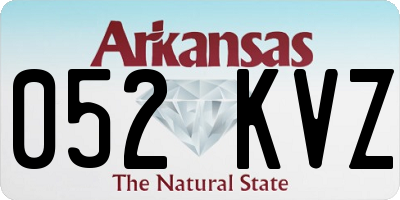AR license plate 052KVZ