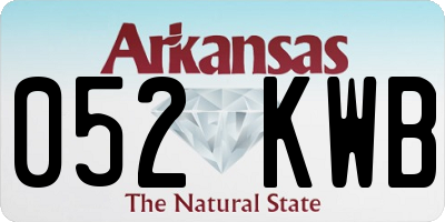 AR license plate 052KWB