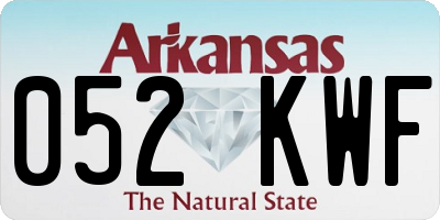 AR license plate 052KWF