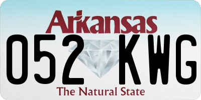 AR license plate 052KWG