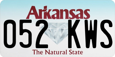 AR license plate 052KWS