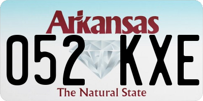 AR license plate 052KXE