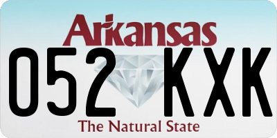 AR license plate 052KXK