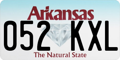 AR license plate 052KXL